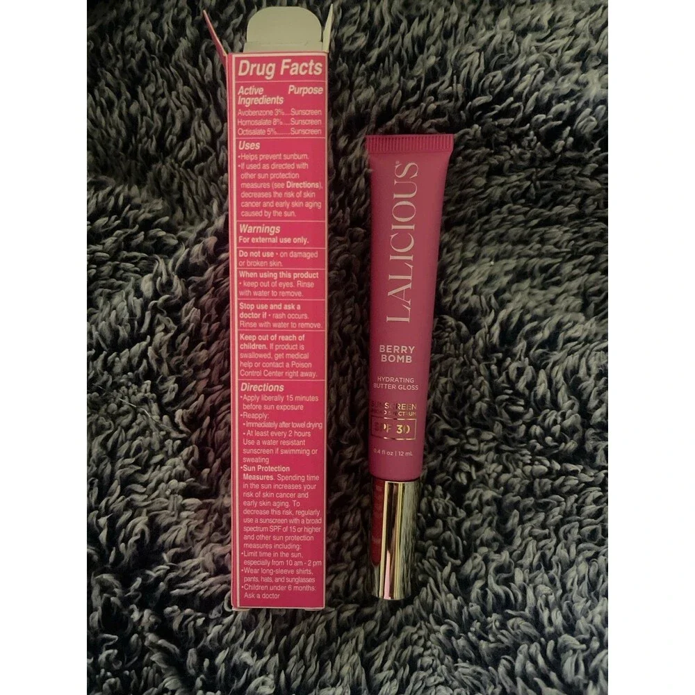 Lalicious Hydrating Butter Gloss (lip gloss) BNIB Berry Bomb
